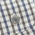 Hermes Check Series Button Long Sleeve Shirt — view 8