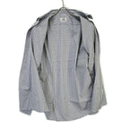 Hermes Check Series Button Long Sleeve Shirt — view 3