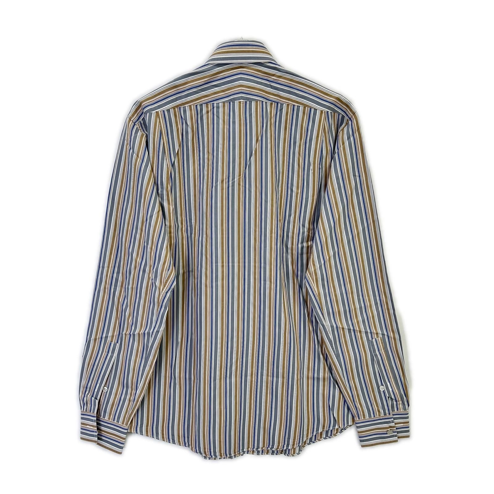 Hermes Striped Series Button Long Sleeve Shirt — view 2