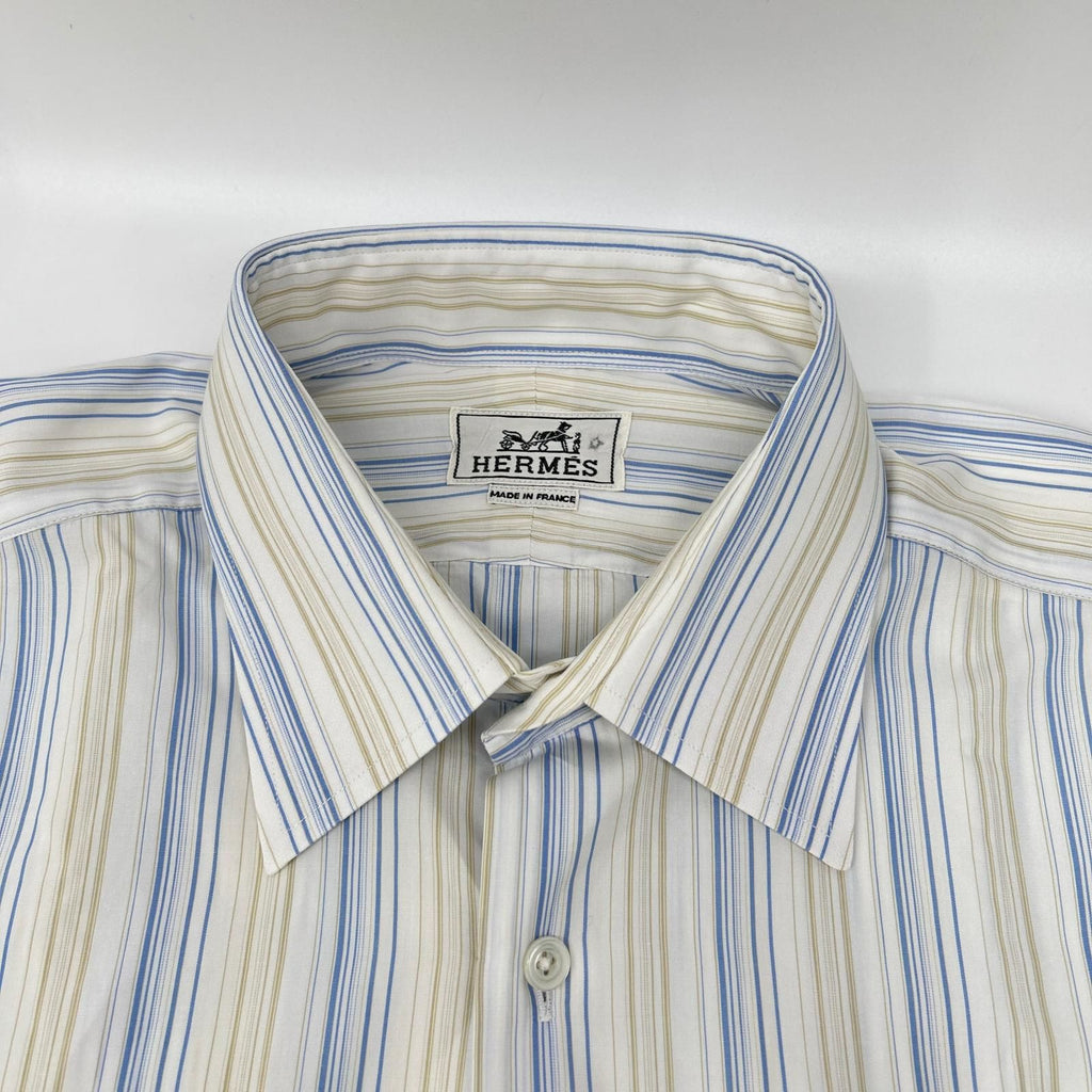 Hermes Striped Long Sleeve Shirt — view 7