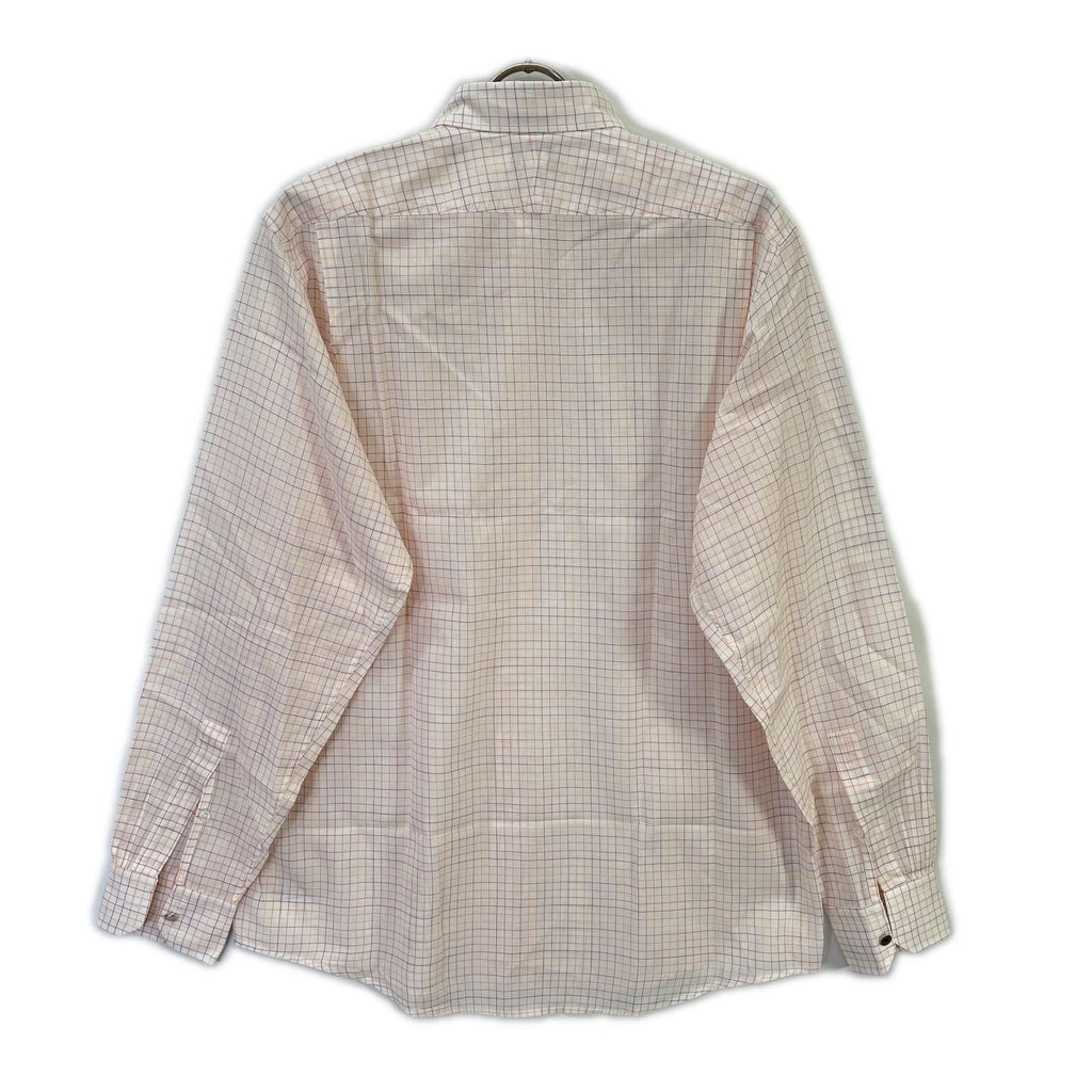 Hermes Check Series Button Long Sleeve Shirt — view 2
