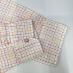 Hermes Check Series Button Long Sleeve Shirt — view 8