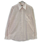 Hermes Check Series Button Long Sleeve Shirt