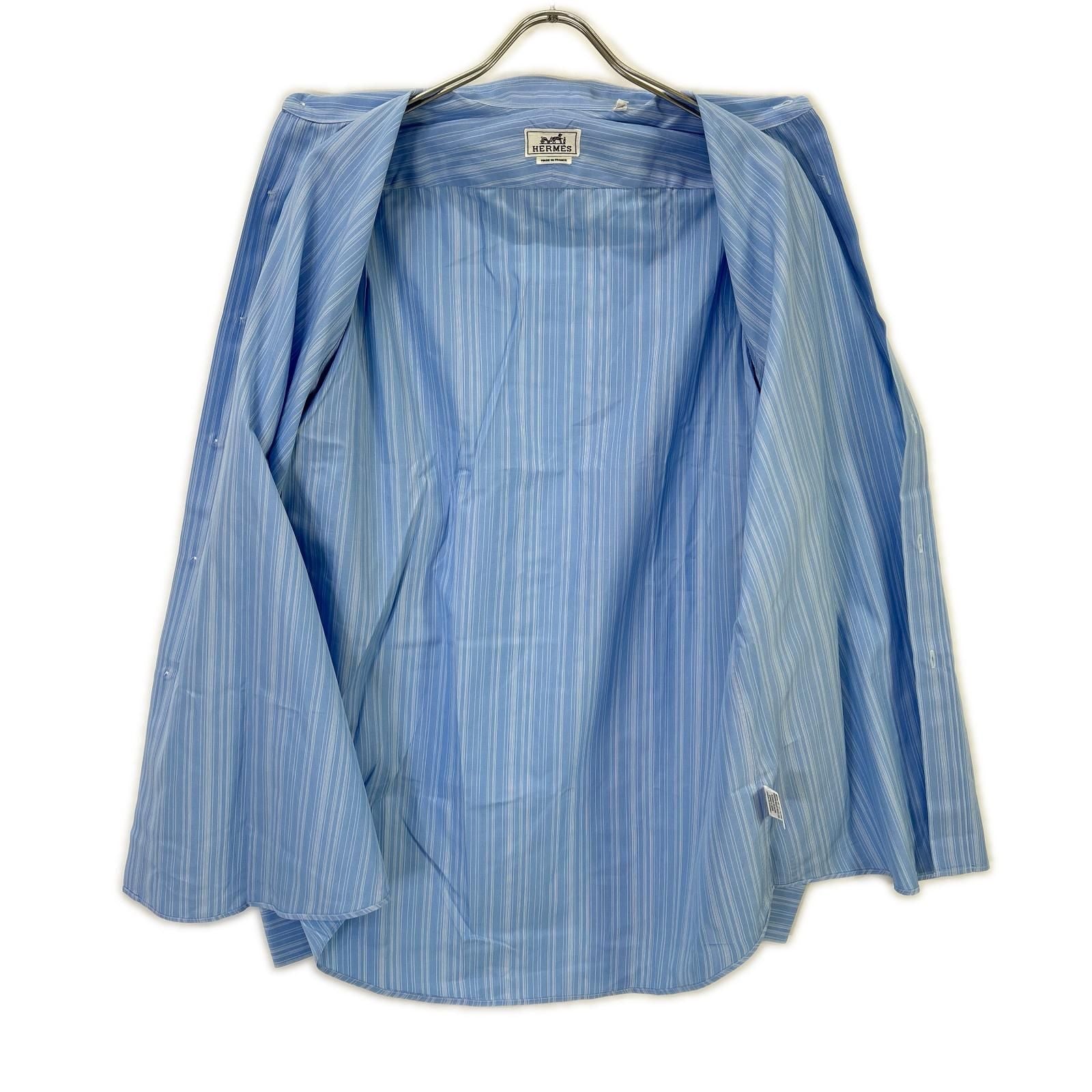 Hermes Striped Series Button Long Sleeve Shirt — view 3