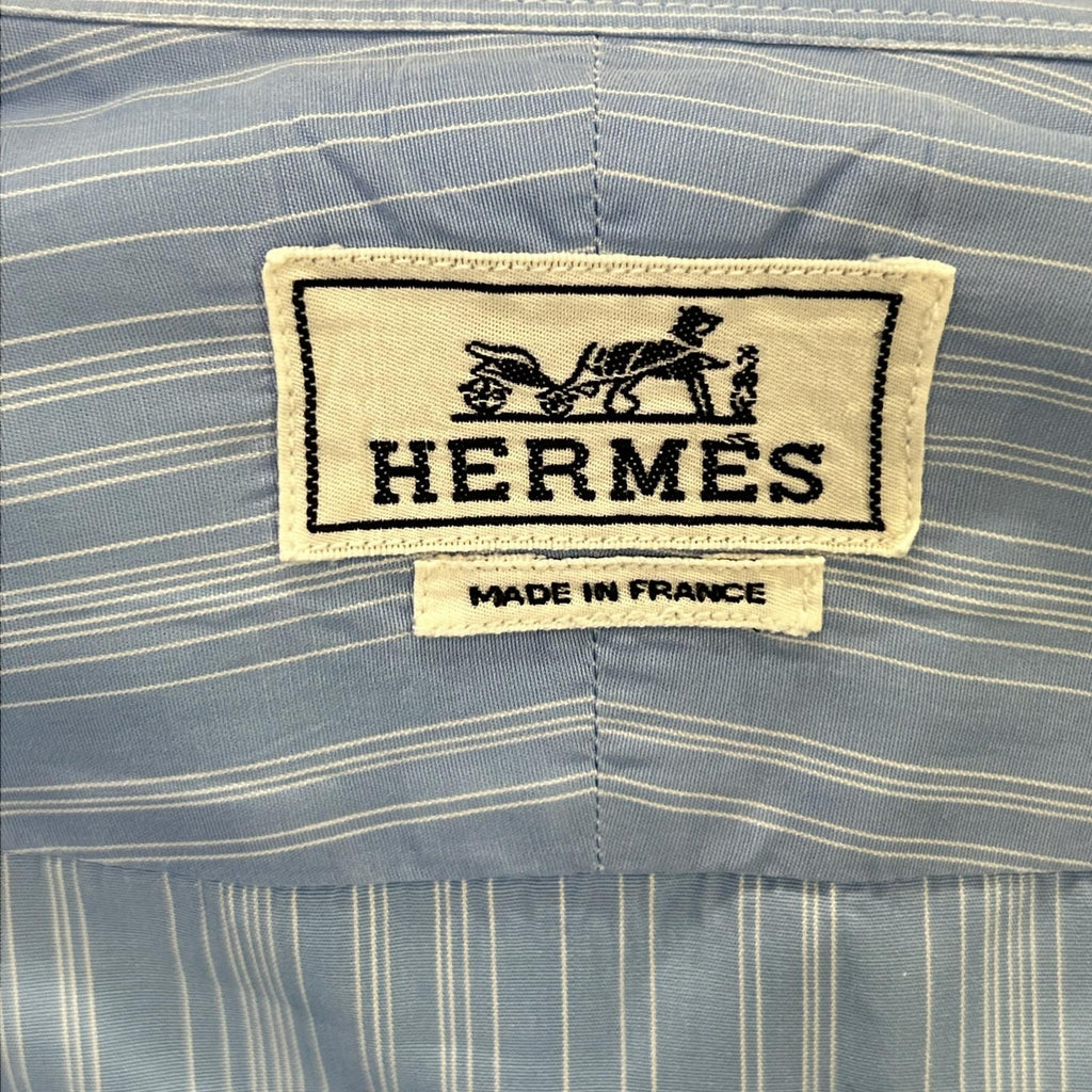 Hermes Striped Series Button Long Sleeve Shirt — view 4