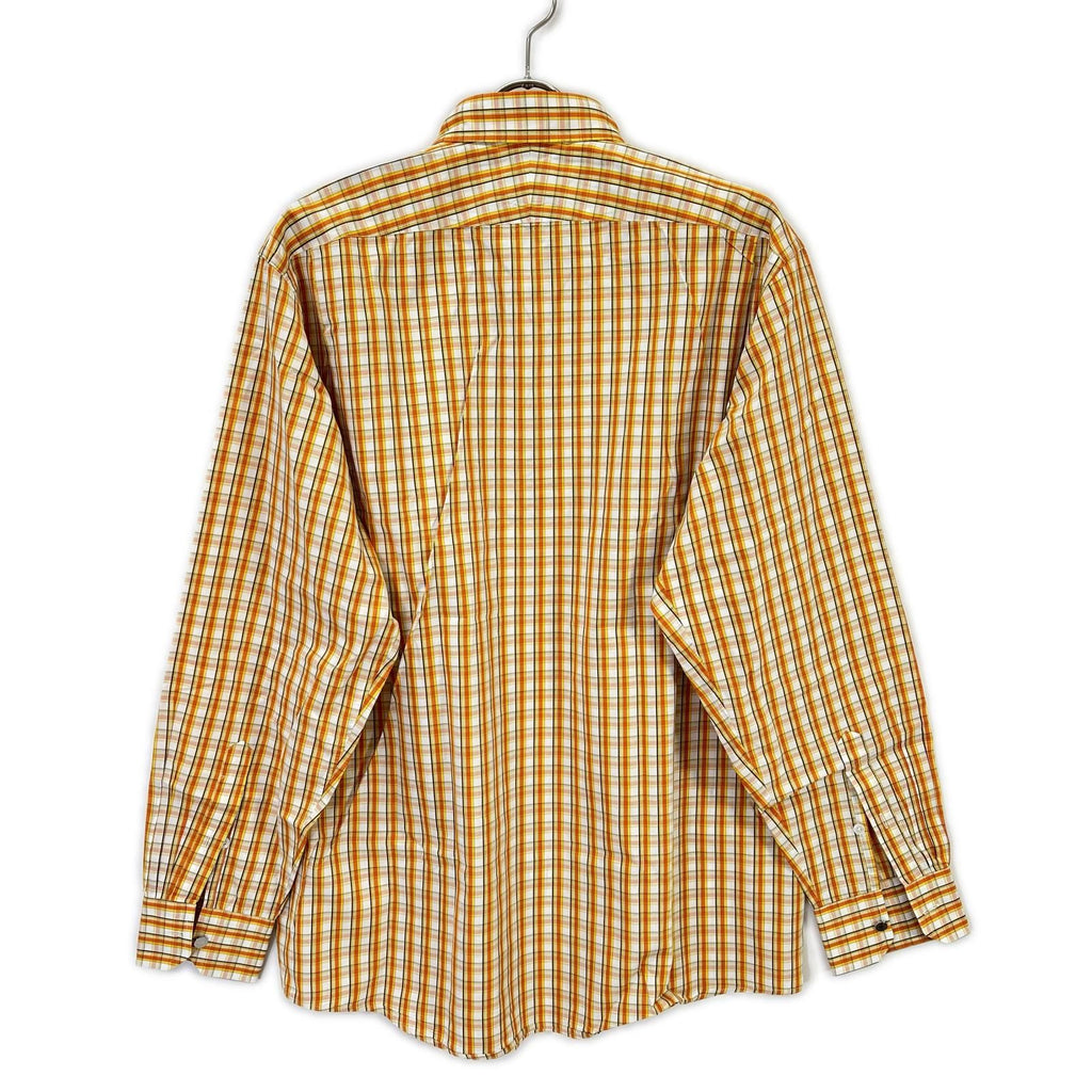 Hermes Check Series Button Down Long Sleeve Shirt — view 2