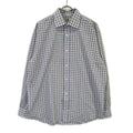 Hermes Check Series Button Long Sleeve Shirt