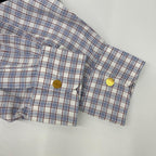 Hermes Check Series Button Long Sleeve Shirt — view 8