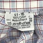 Hermes Check Series Button Long Sleeve Shirt — view 5