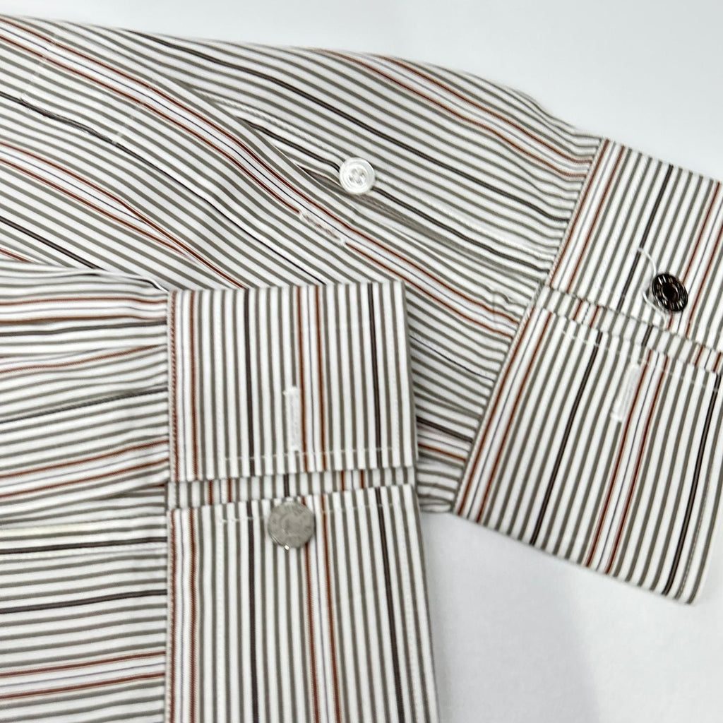 Hermes Striped Series Button Long Sleeve Shirt — view 7