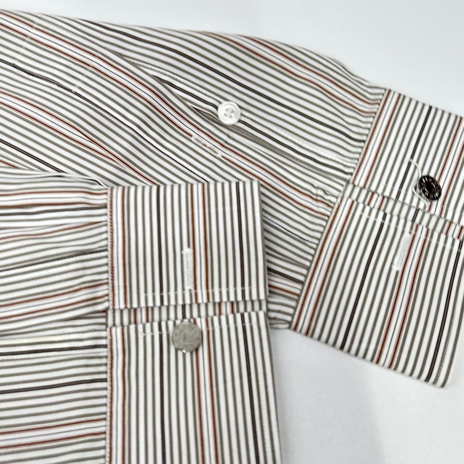 Hermes Striped Series Button Long Sleeve Shirt — view 7