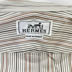Hermes Striped Series Button Long Sleeve Shirt — view 4