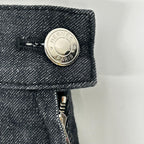 Hermes Indigo Series Button Denim Skirt 34 — view 8