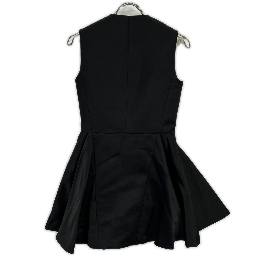 Dior Black Double Button Sleeveless Dress 34 — view 2