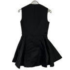 Dior Black Double Button Sleeveless Dress 34 — view 2