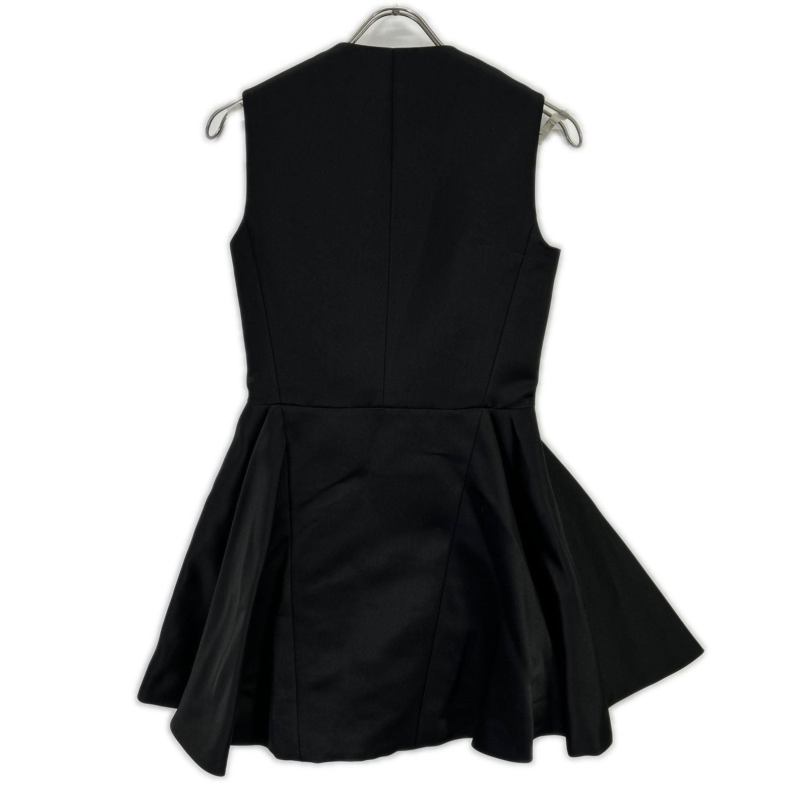 Dior Black Double Button Sleeveless Dress 34 — view 2