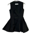 Dior Black Double Button Sleeveless Dress 34