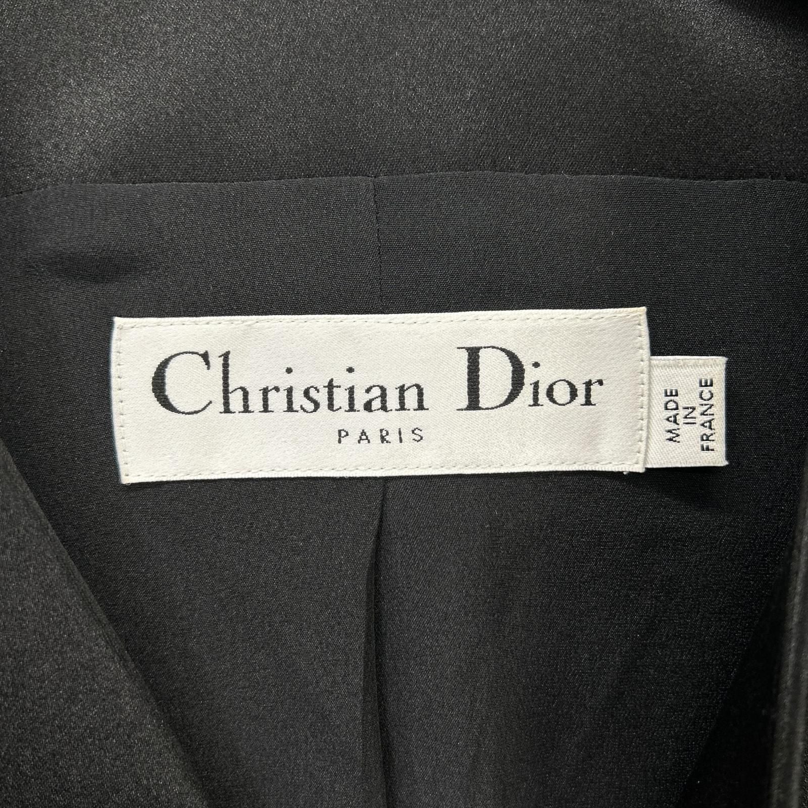 Dior Black Double Button Sleeveless Dress 34 — view 3