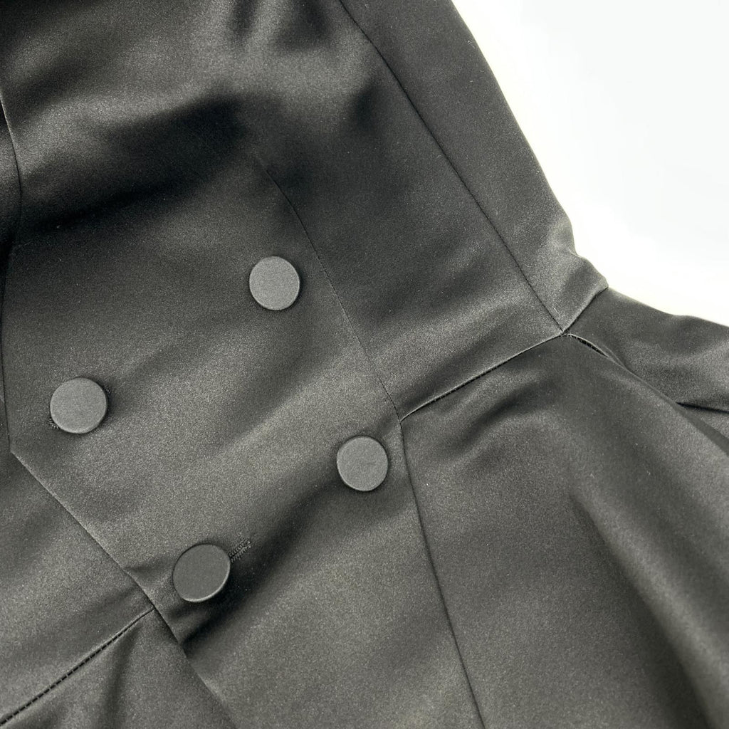 Dior Black Double Button Sleeveless Dress 34 — view 6