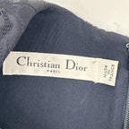 Dior Navy Silk Satin Dress 34 — view 3