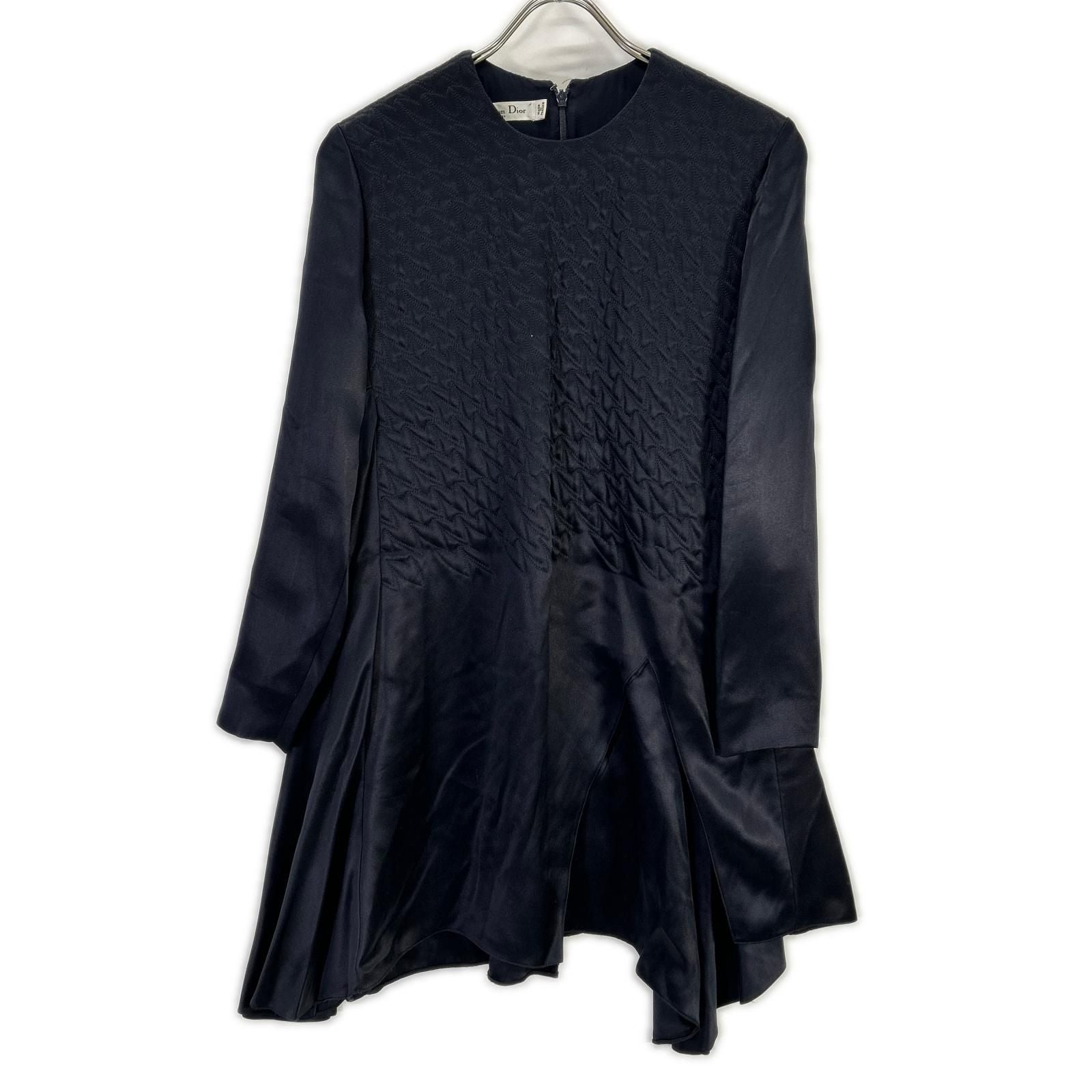 Dior Navy Silk Satin Dress 34