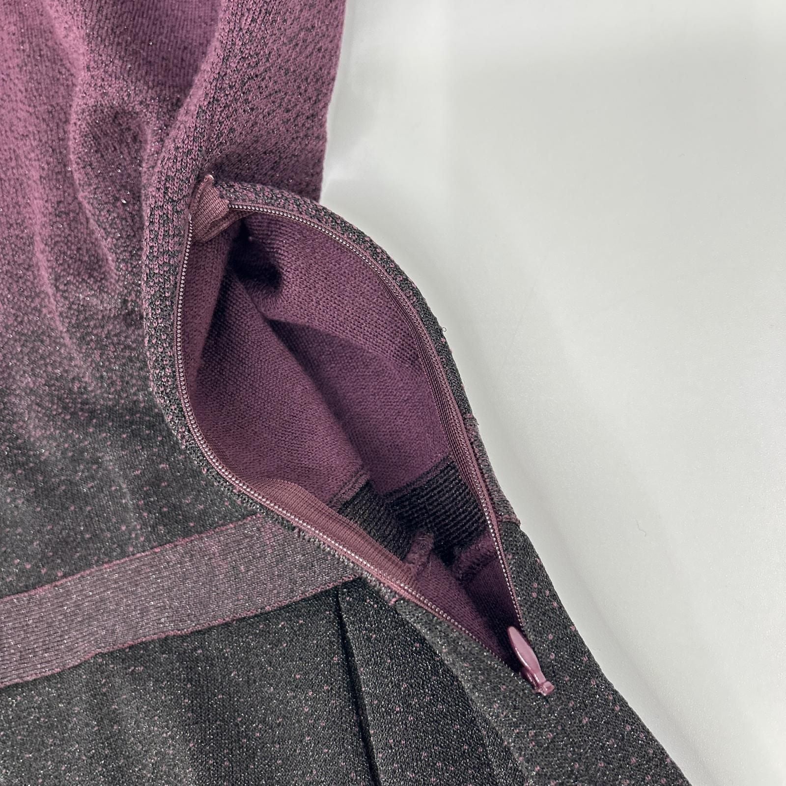 Dior Raf Simons Era Purple Wool Dress 34 — view 8