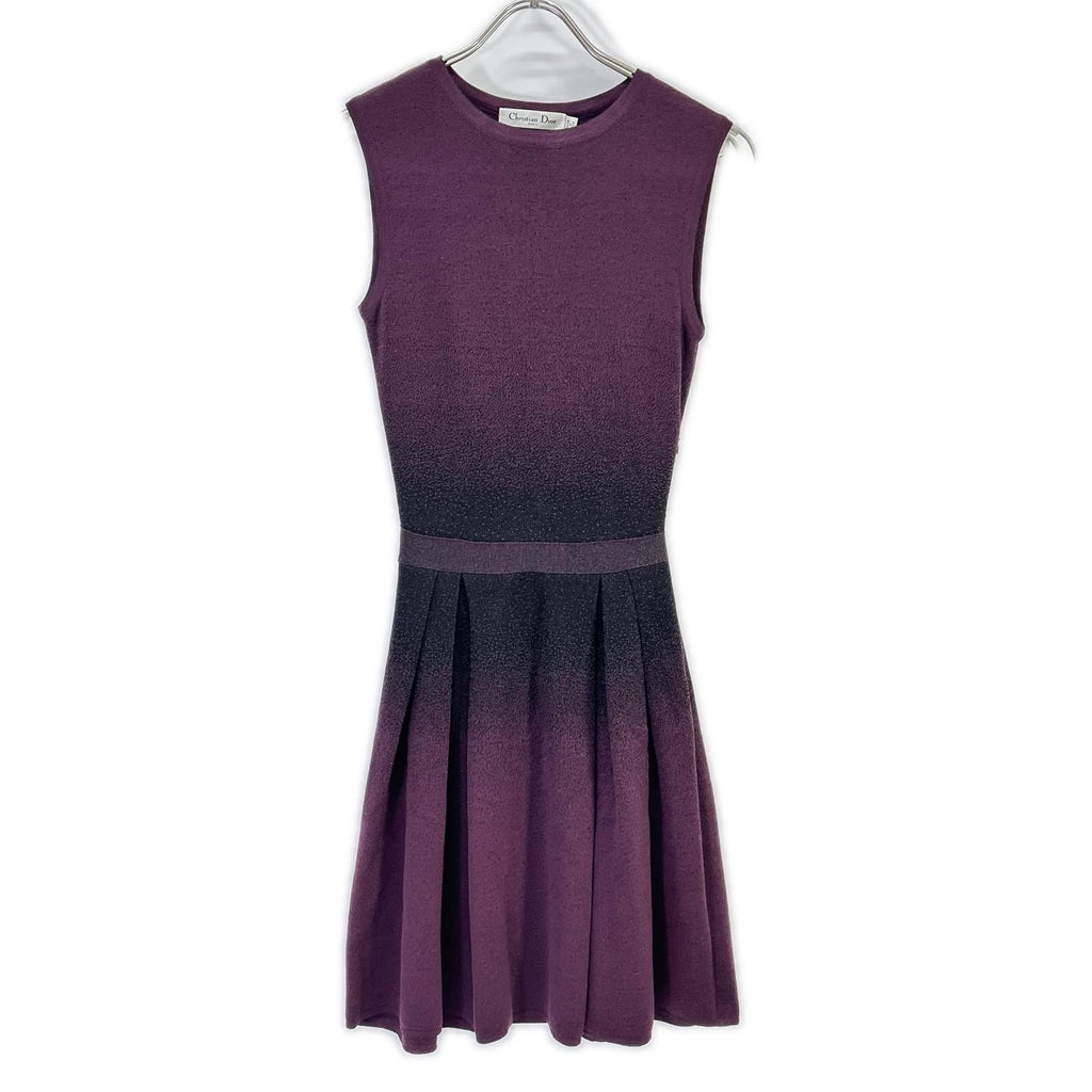 Dior Raf Simons Era Purple Wool Dress 34
