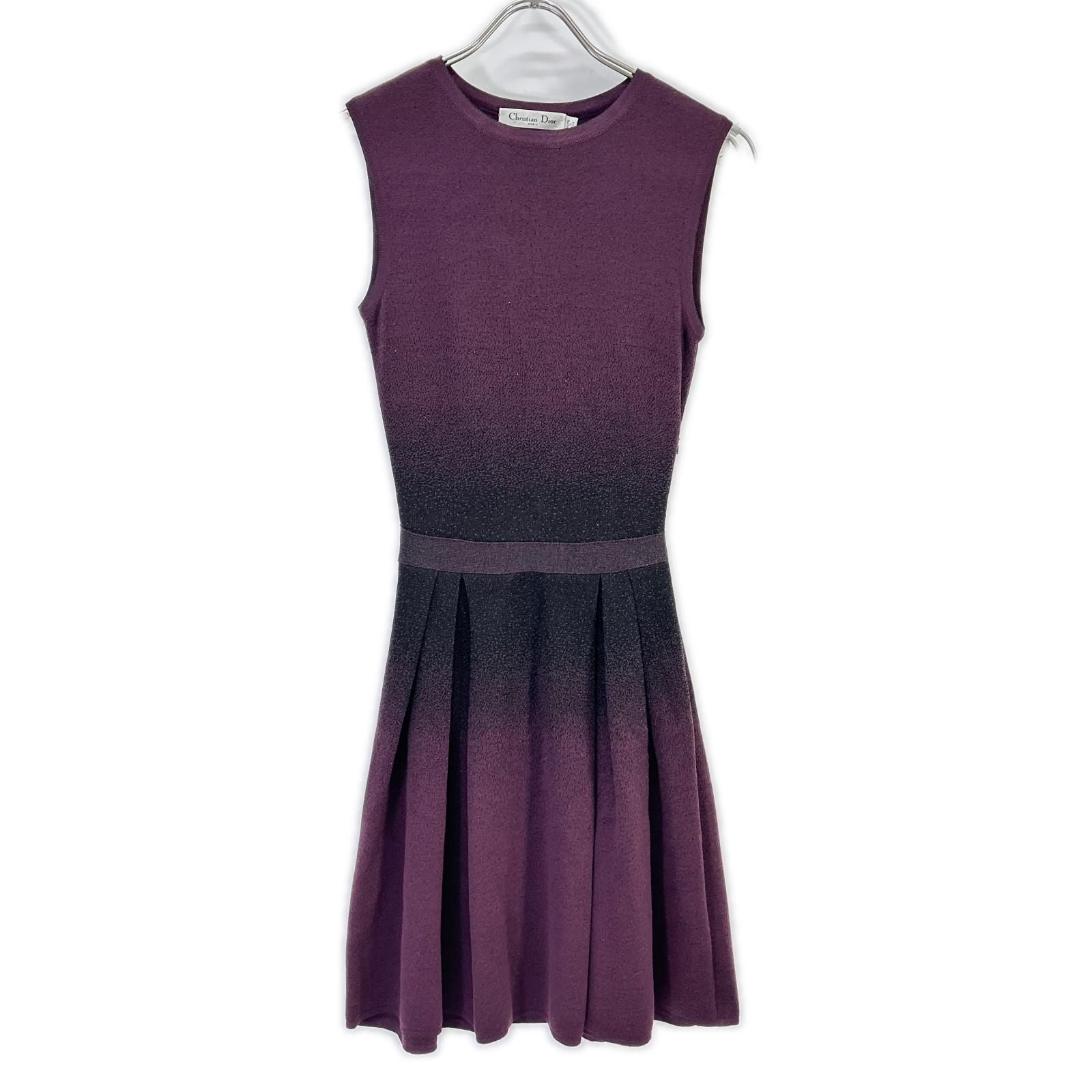 Dior Raf Simons Era Purple Wool Dress 34