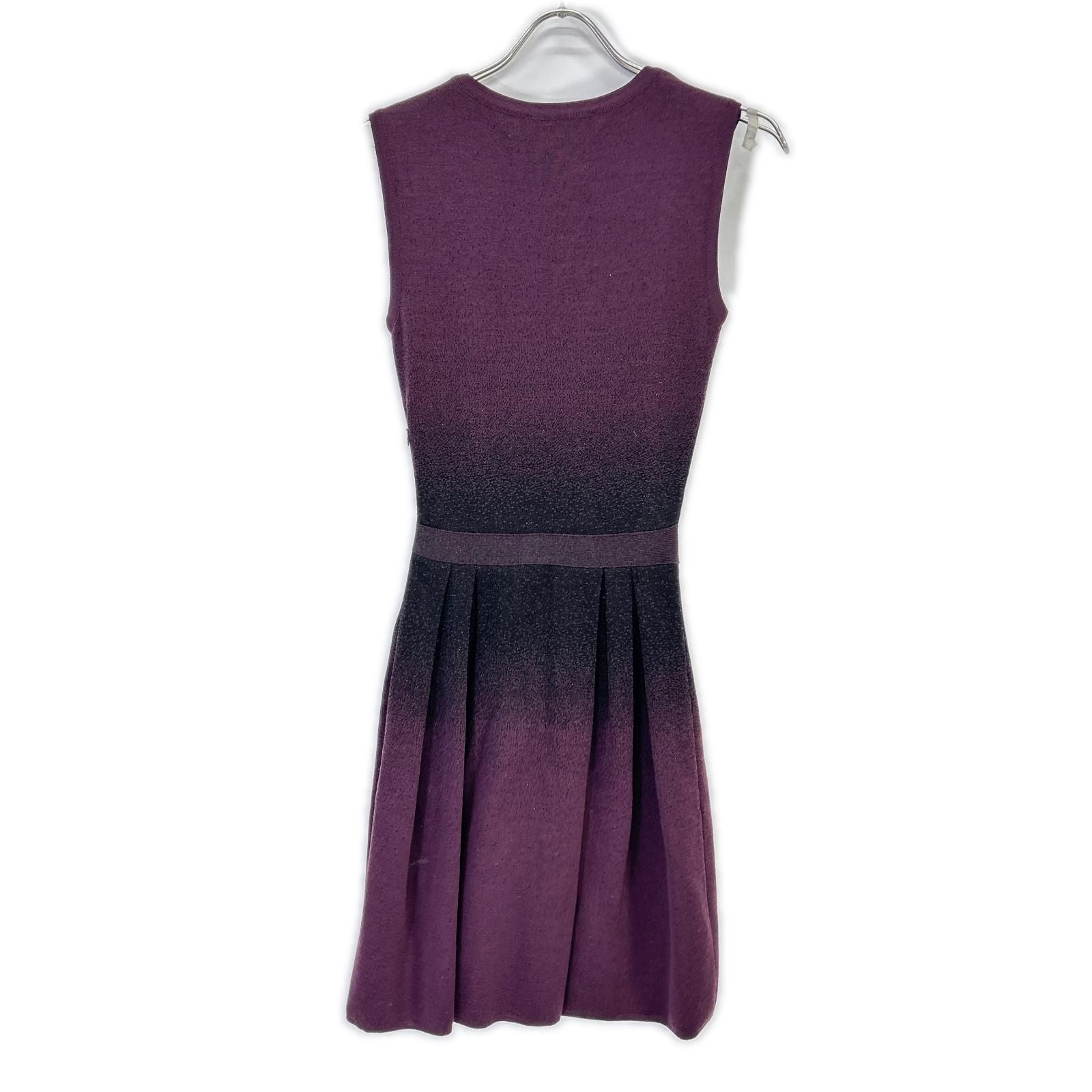 Dior Raf Simons Era Purple Wool Dress 34 — view 2