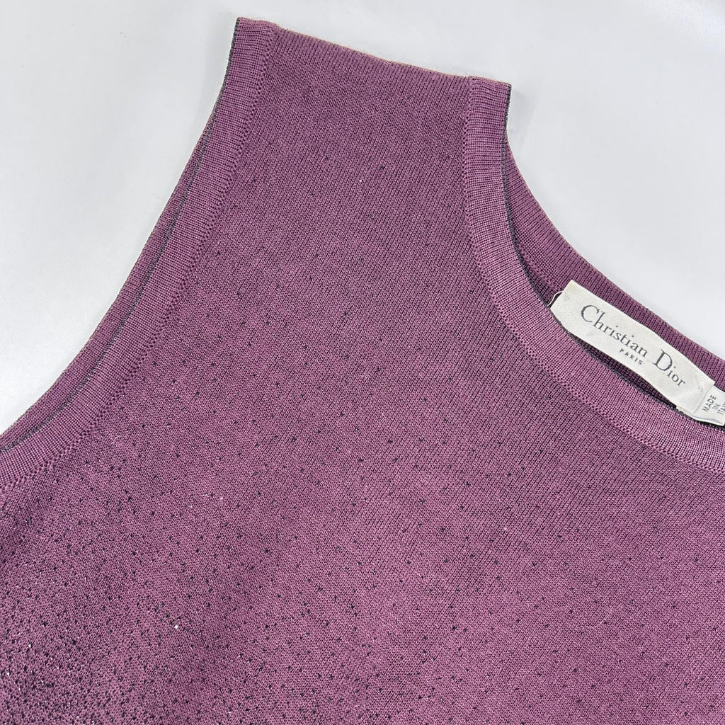 Dior Raf Simons Era Purple Wool Dress 34 — view 7
