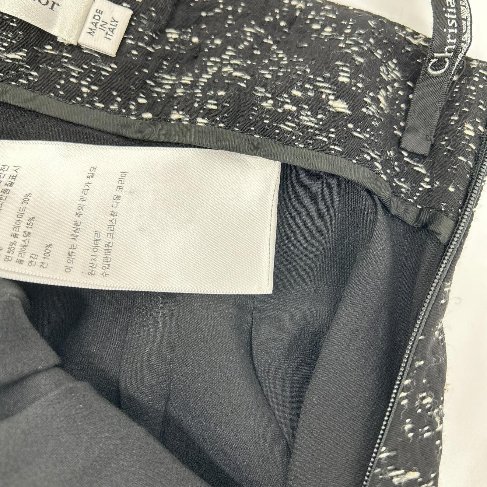 Dior Black Cotton Skirt 36 — view 6