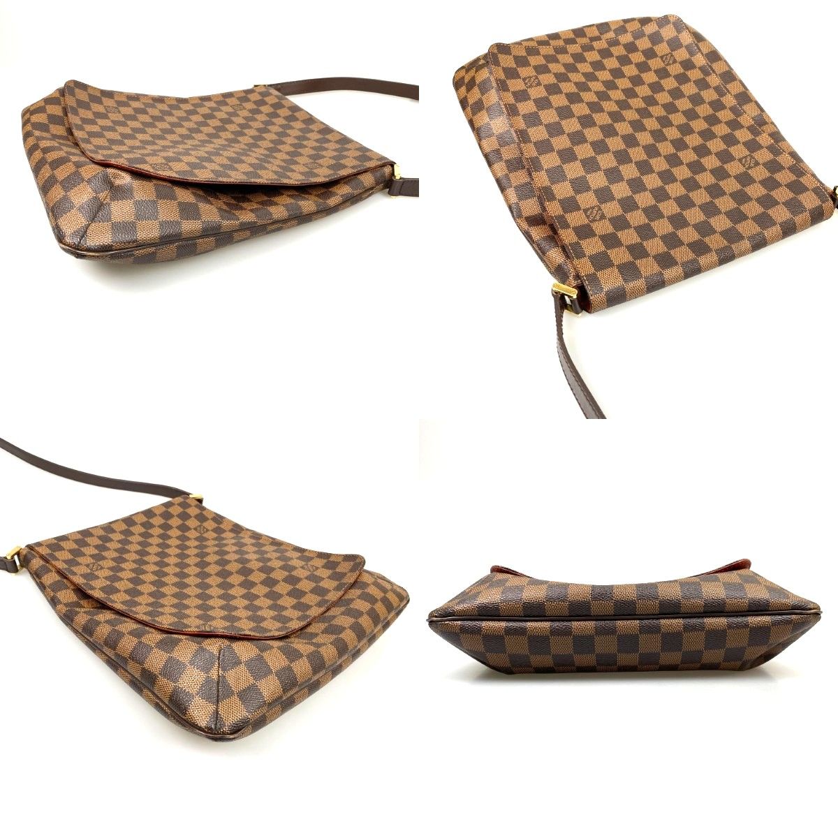 Louis Vuitton Damier Musette Shoulder Bag Brown — view 4