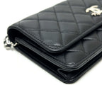 Chanel Shoulder Bag Star CC Logo Lambskin Black — view 5