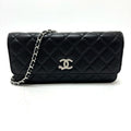 Chanel Shoulder Bag Star CC Logo Lambskin Black