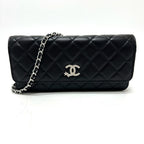 Chanel Shoulder Bag Star CC Logo Lambskin Black