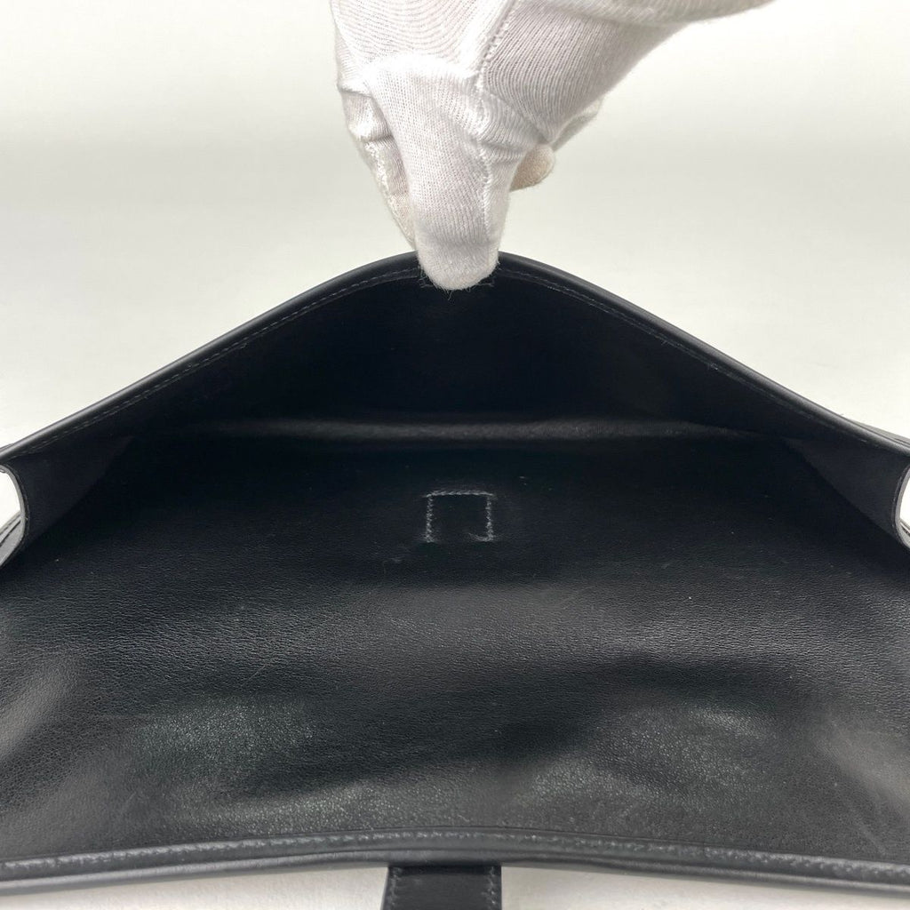 Hermes Jije Elan Clutch Swift Black — view 6