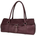 Fendi Shoulder Bag Selleria Linda Leather Purple