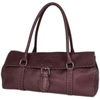 Fendi Shoulder Bag Selleria Linda Leather Purple