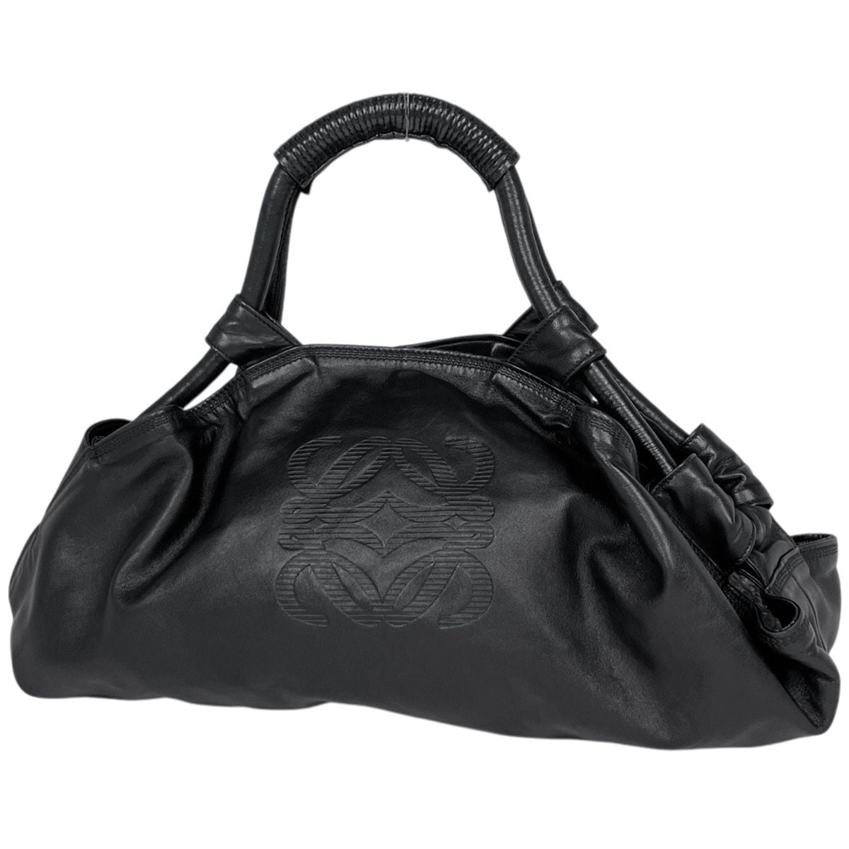 Loewe Nappa Aire Handbag Anagram Leather Black