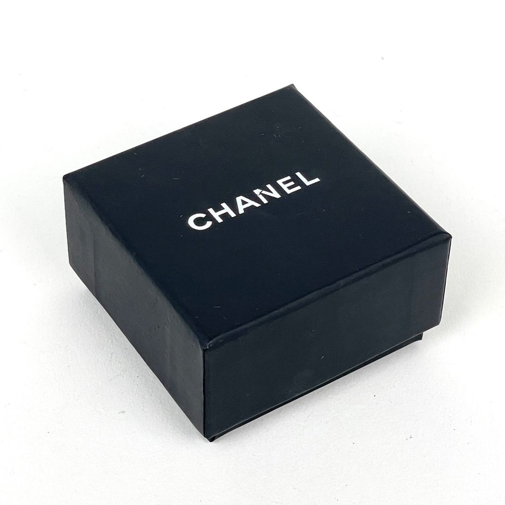Chanel Earrings CC Logo Silver Plated Rhinestone — view 7
