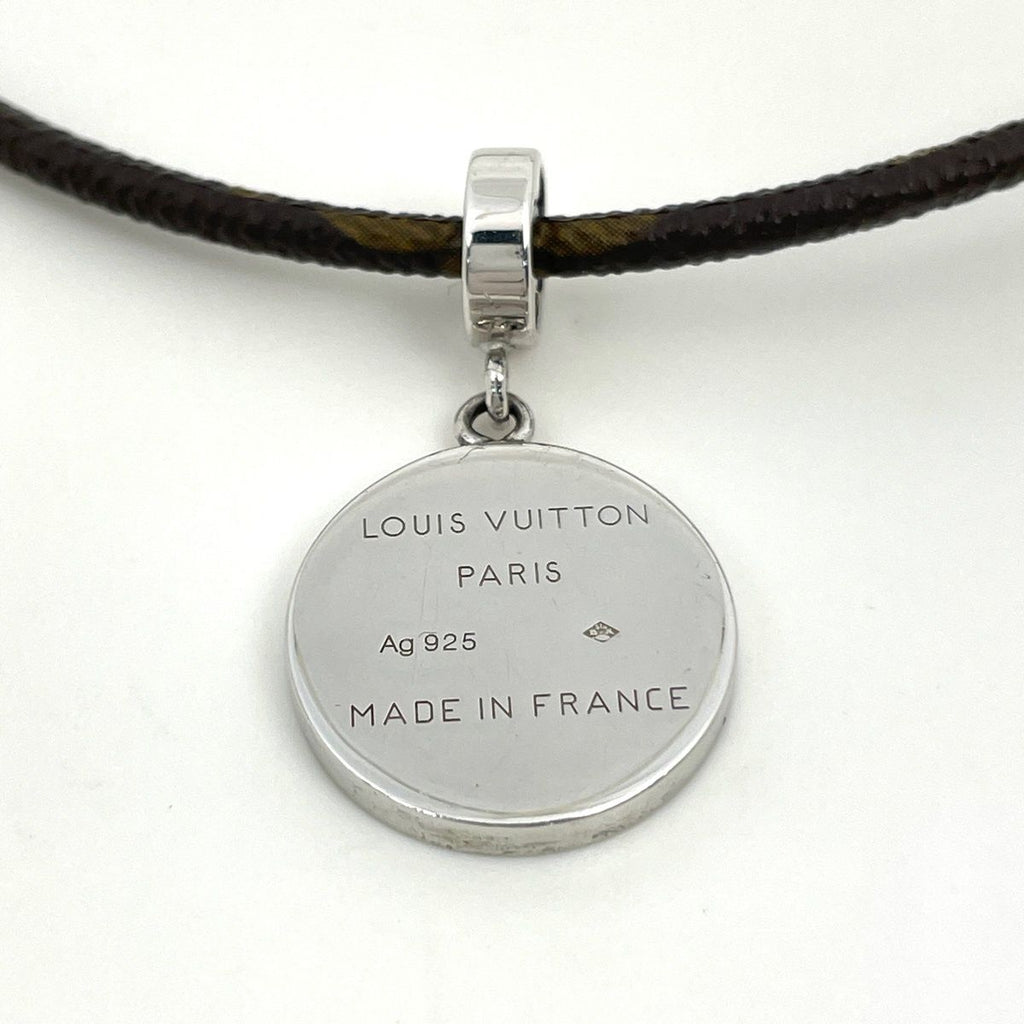 Louis Vuitton Pendentif Fleur Necklace Choker 925 Sterling Silver Monogram — view 2