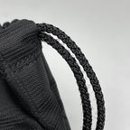 Chanel Makeup Pouch New Travel Line Drawstring Nylon Jacquard Black — view 4