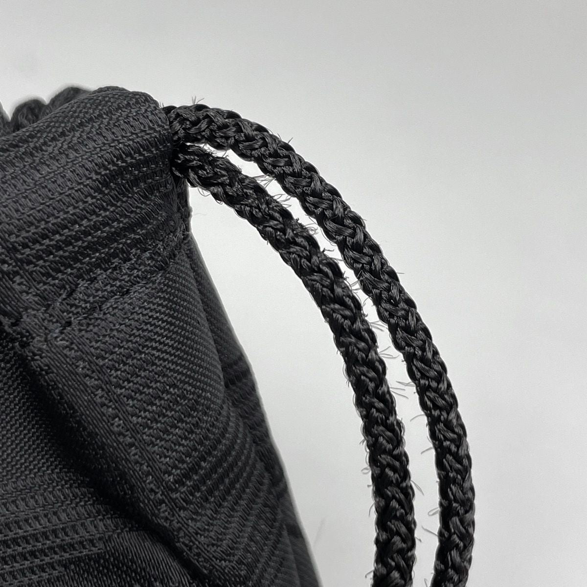 Chanel Makeup Pouch New Travel Line Drawstring Nylon Jacquard Black — view 4
