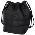 Chanel Makeup Pouch New Travel Line Drawstring Nylon Jacquard Black