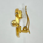 Chanel Earrings CC Logo Gold Plated — view 2