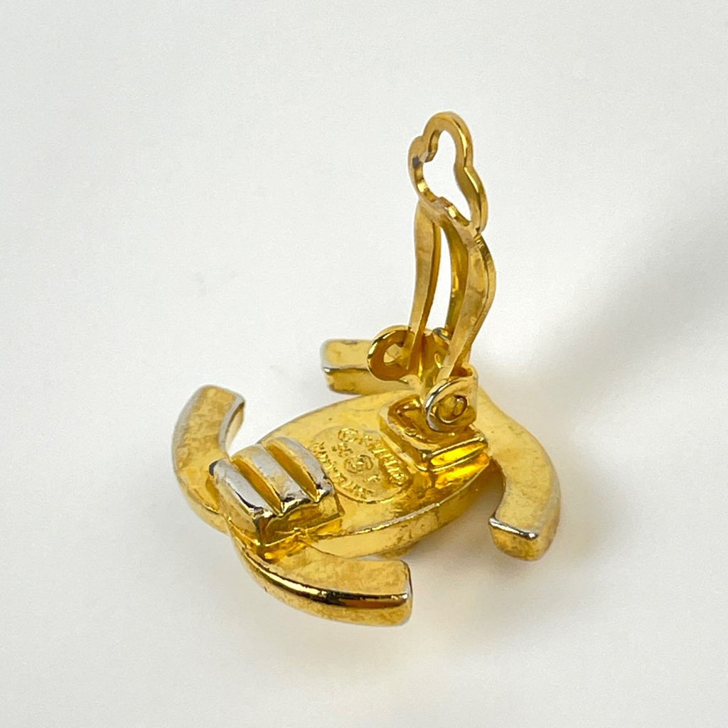Chanel Earrings CC Logo Gold Plated — view 3