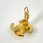 Chanel Earrings CC Logo Gold Plated — view 3