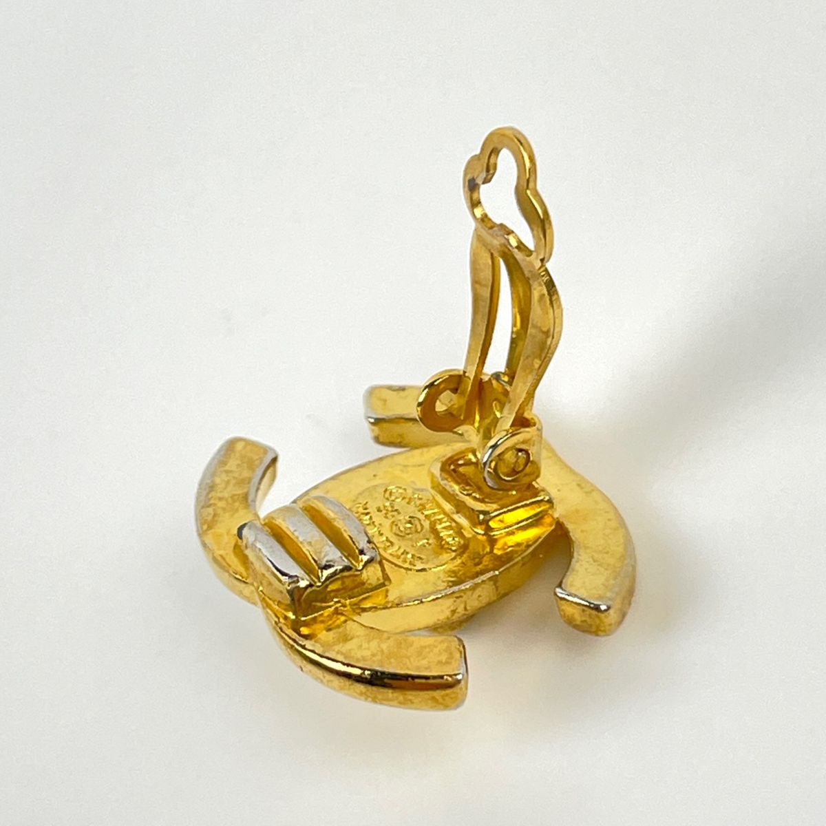 Chanel Earrings CC Logo Gold Plated — view 3
