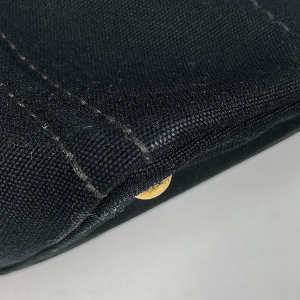 Prada Canapa Tote 2-Way Canvas Nero — view 3