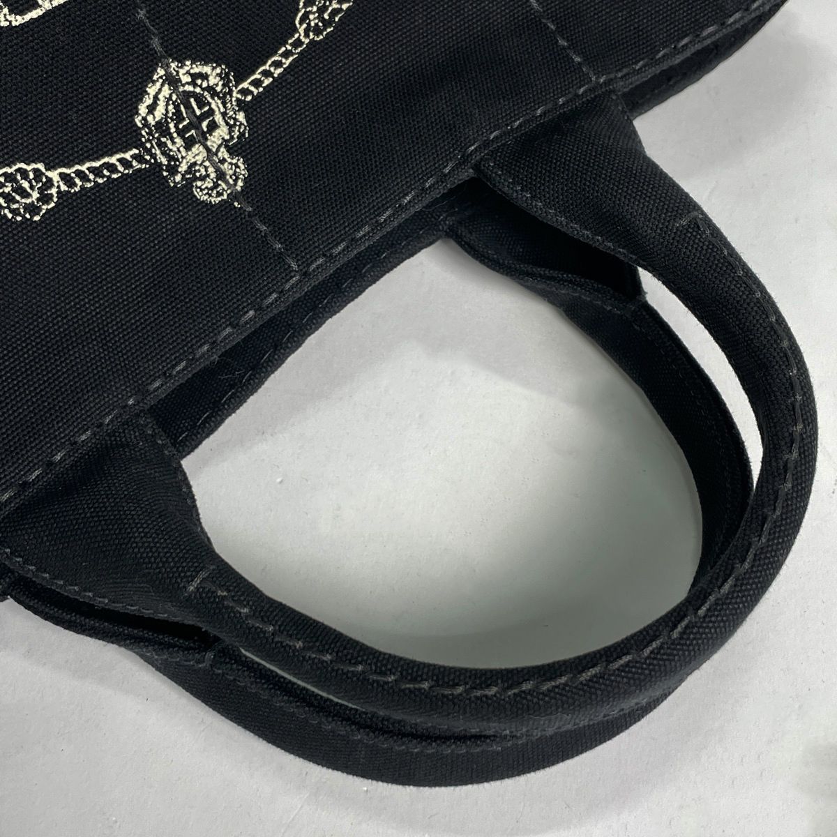 Prada Canapa Tote 2-Way Canvas Nero — view 6